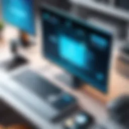 Conceptual illustration of remote access software