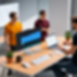 A Figma interface displaying collaborative design features