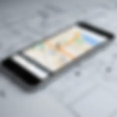 Real-Time Location Tracking on Mobile A mobile device displaying real-time location tracking on the Spytec app