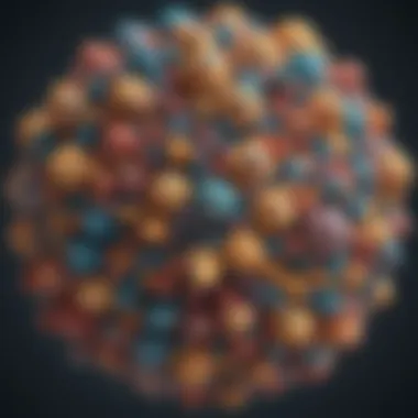 Abstract visualization of clusters forming based on similarities in Python