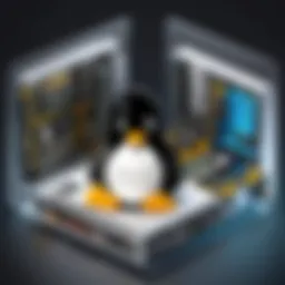 Illustration of Linux installation process